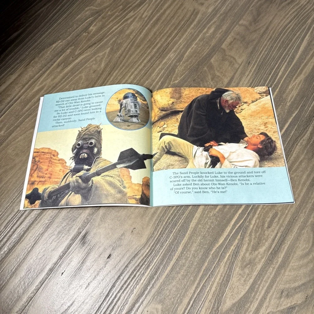 VTG A Little Golden Book Star Wars IV A New Hope Paperback Children's Book 1997